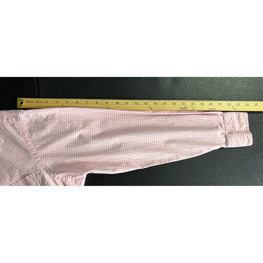 Polo Ralph Lauren Regent Classic Fit Pink Gingham Shirt Mens 15.5 32/33 Cotton
